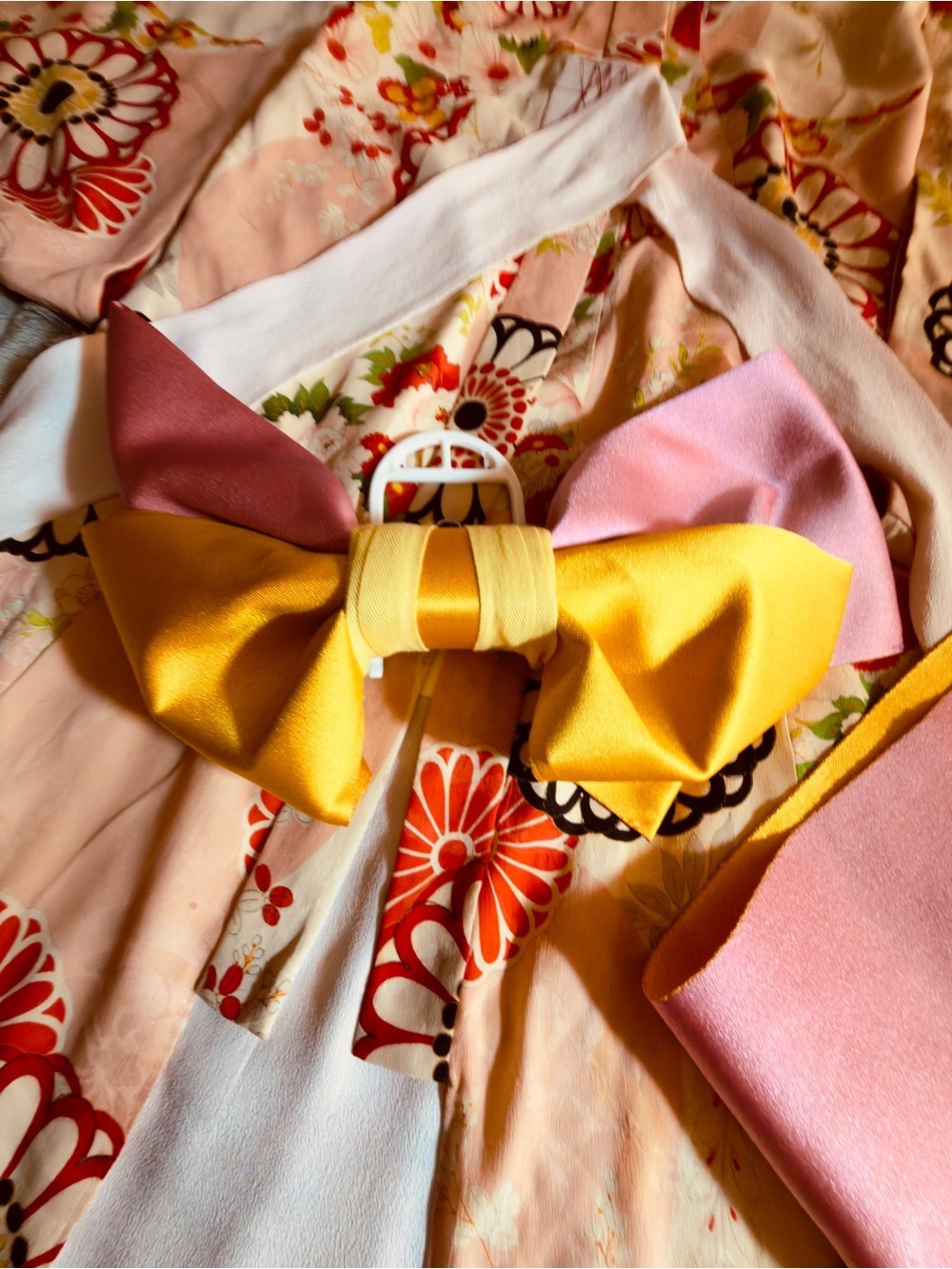 Children’s Blush Pink Floral Kimono Jacket - Picture 5 of 8